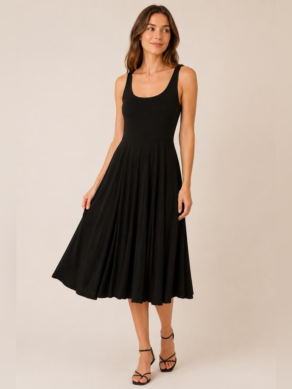 Groceries Tencel Scoop Neck Dress